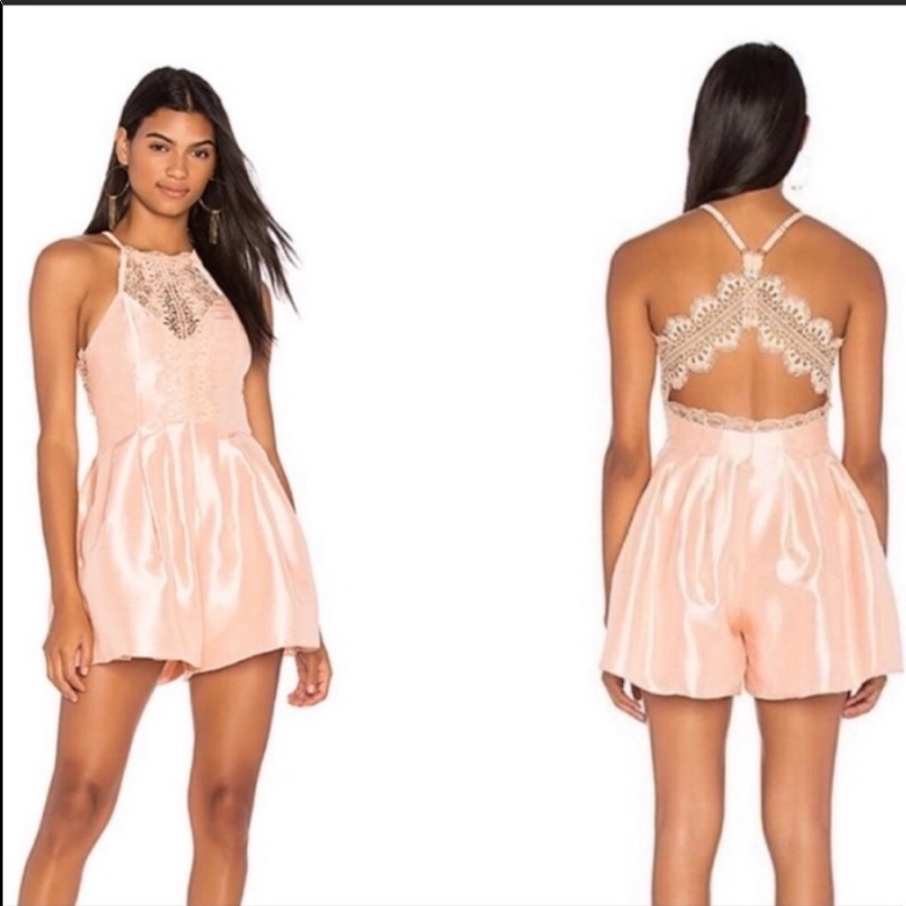 Free People Heart to Heart Romper- Pink